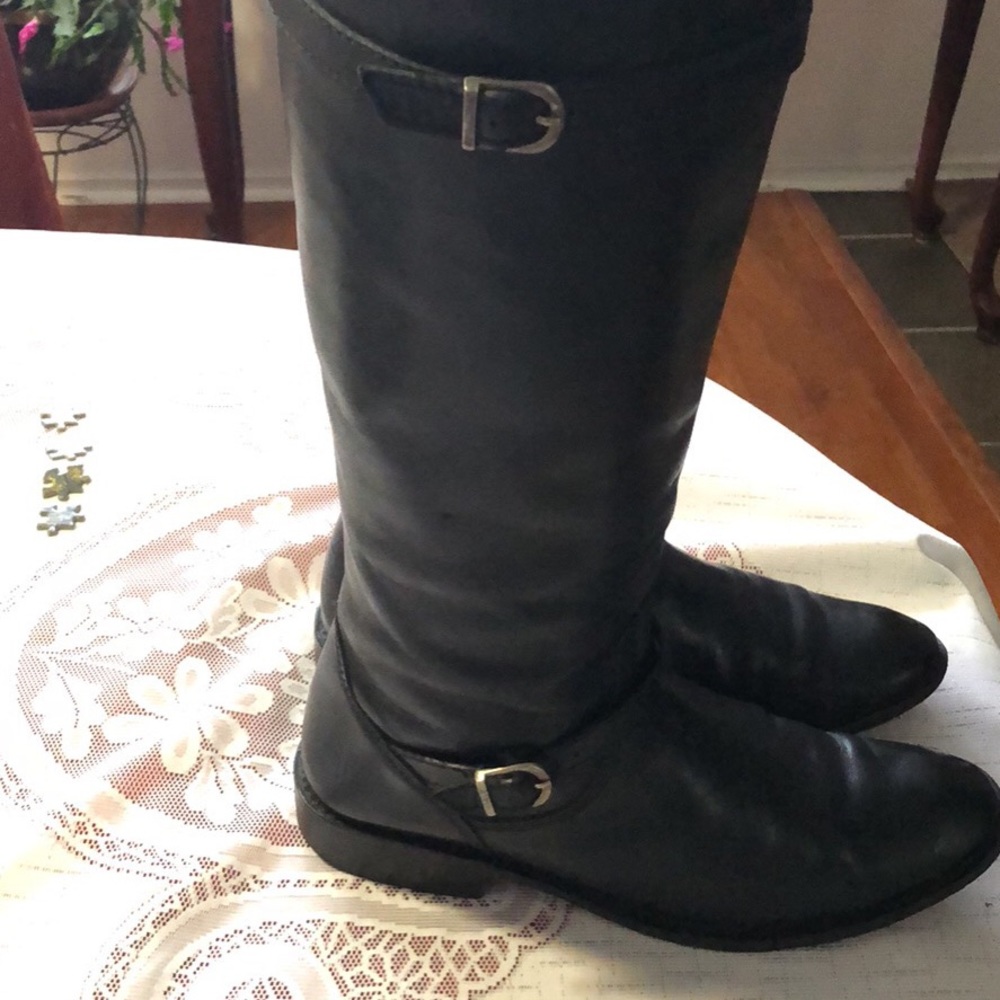 Frye Black Riding Boots Size 8